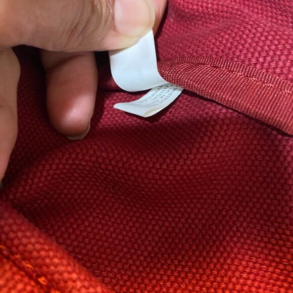 Marc Jacobs Savvy Red Canvas Logo Print Tote - Picture 6 of 7